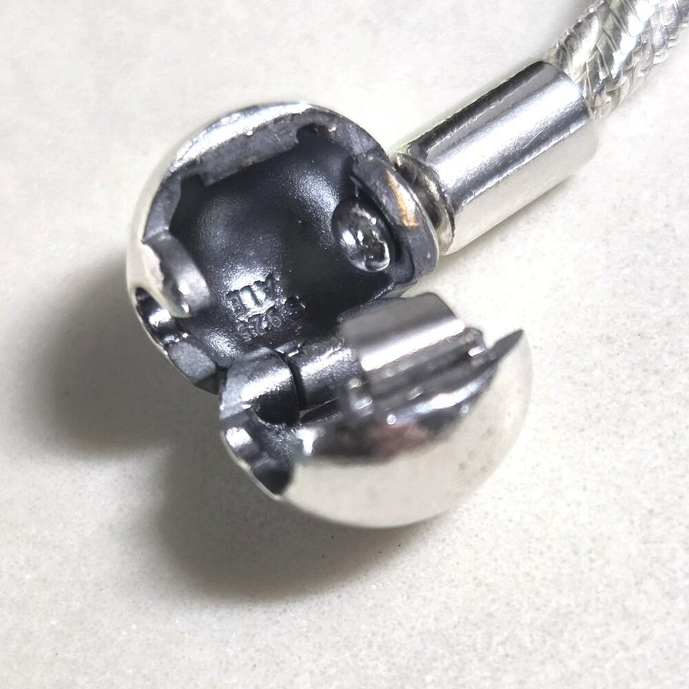 Authentic Pandora Round Clasp Twisted Snake Chain… - image 2